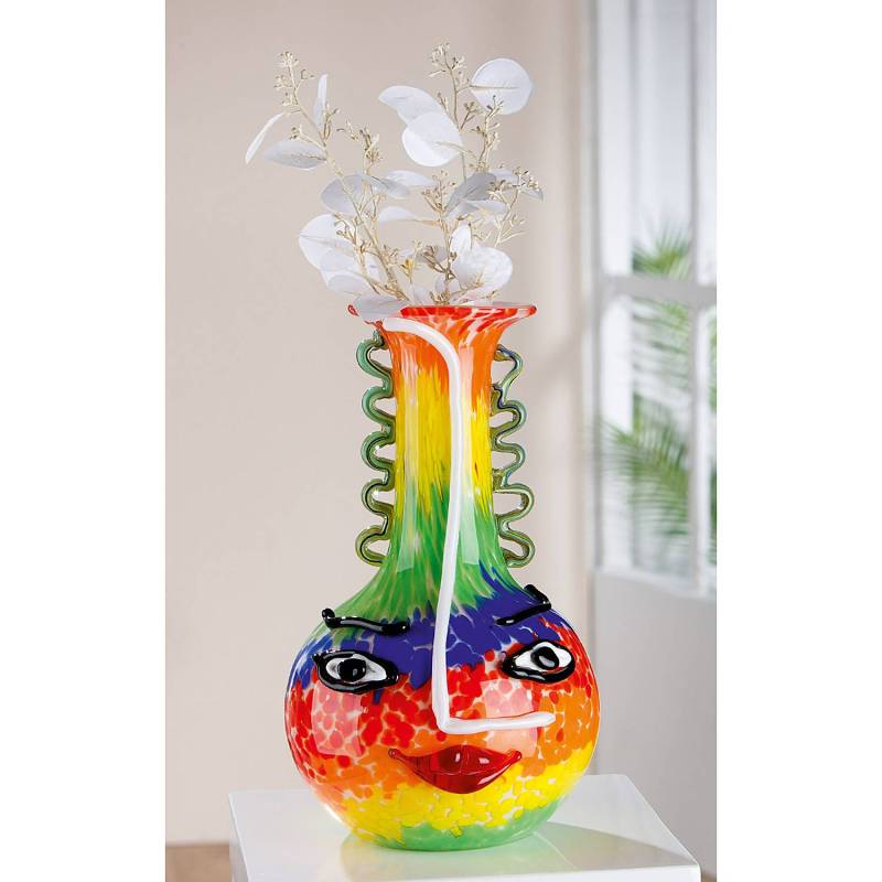 home24 Vase Saalvato 21 x 34 x 20cm Multicolor von home24