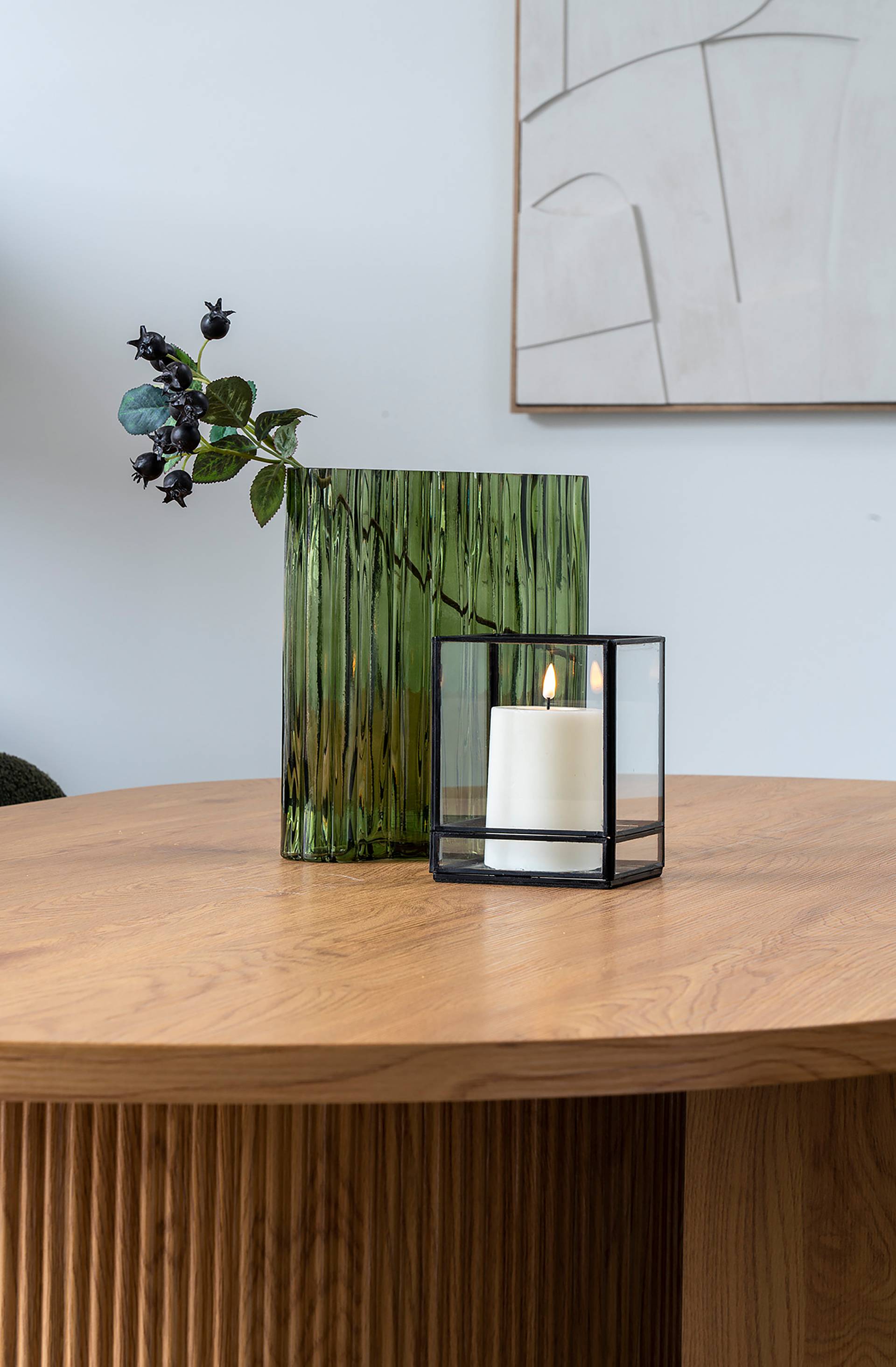 home24 Vase Shaca 22 x 27 x 12cm Grün home24 Vase Shaca 22 x 27 x 12cm Grün von home24