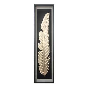 home24 Wandbild Golden Feather MDF / Klarglas Schwarz/Gold 50 x 160 x 8cm home24 Wandbild Golden Feather MDF / Klarglas Schwarz/Gold 50 x 160 x 8cm von home24