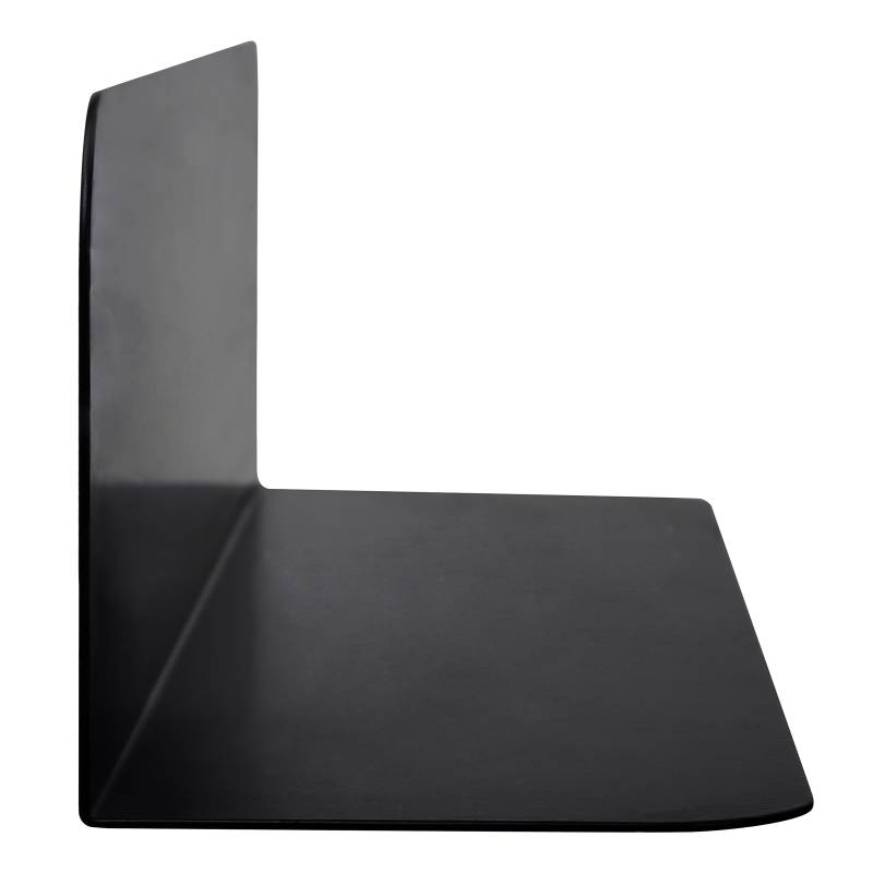 home24 Wandboard Beikou Typ B Eisen, pulverbeschichtet Schwarz/Schwarz 100 x 18cm von home24