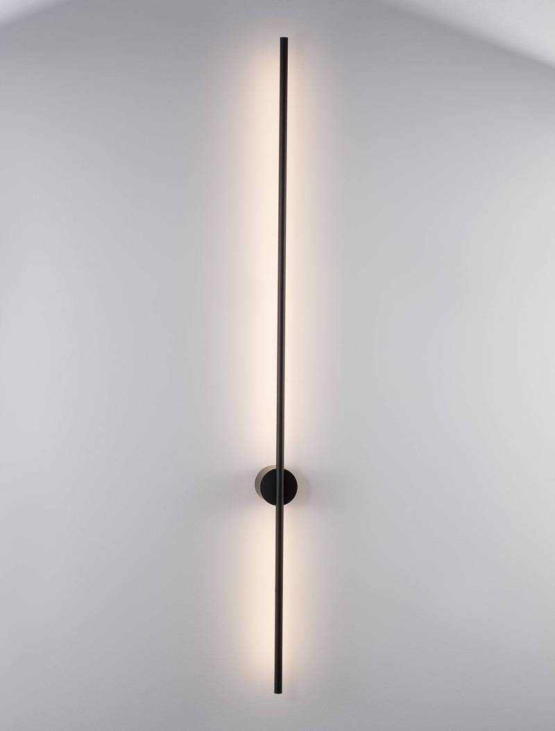 home24 Wandleuchte Aden Typ C 7 x 120 x 1cm Schwarz/Schwarz Kabel ABS, Fassung ABS, Baldachin Aluminium, Gehäuse Leuchte Aluminium Nicht austauschbare von home24