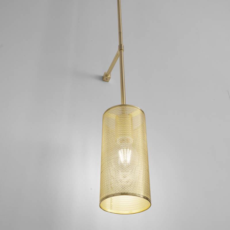 home24 Wandleuchte King 10 x 120 x 22cm Gold Material: Metall Metallart: Aluminium Oberfläche Metall: Lackiert E27 von home24
