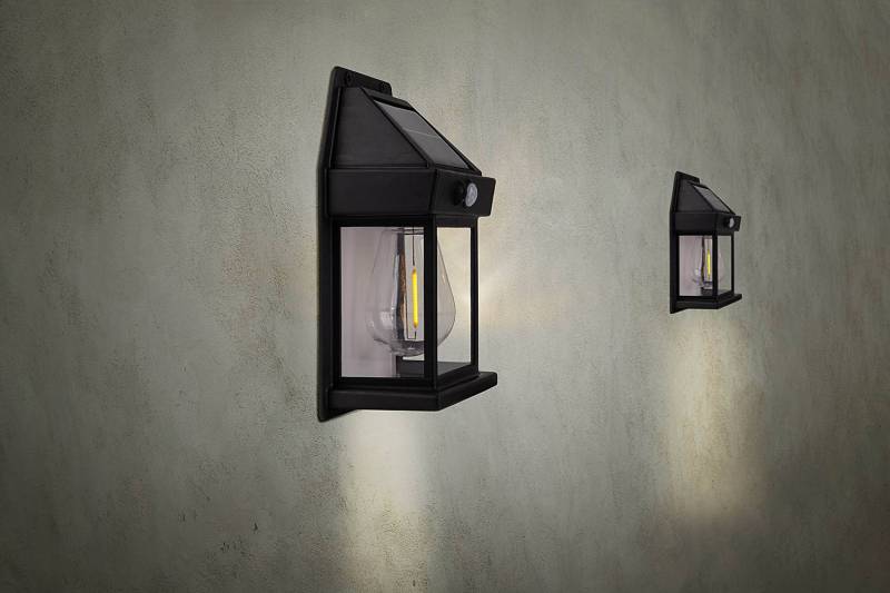 home24 Wandleuchte Mira 2er-Set 12 x 17 x 6cm Schwarz von home24