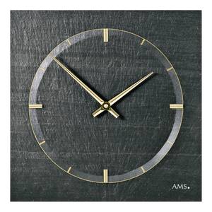 home24 Wanduhr Iacri Schiefer 30 x 30 x 4cm Multicolor/Anthrazit von home24