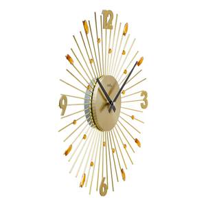 home24 Wanduhr Icatu Metallgehäuse 39 x 39 x 5cm Messing/Gold von home24