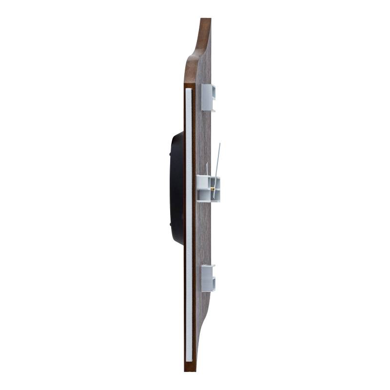 home24 Wanduhr Irupi Holzgehäuse 27 x 40 x 4cm Multicolor/Braun von home24
