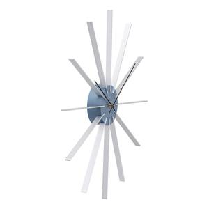 home24 Wanduhr Linha Aluminiumguss 50 x 50 x 4cm Multicolor/Blau von home24