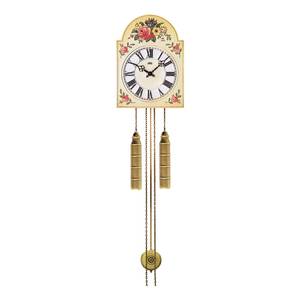 home24 Wanduhr Punie Typ B Bedruckt und handbemalt 25 x 34 x 12cm Multicolor/Multicolor von home24