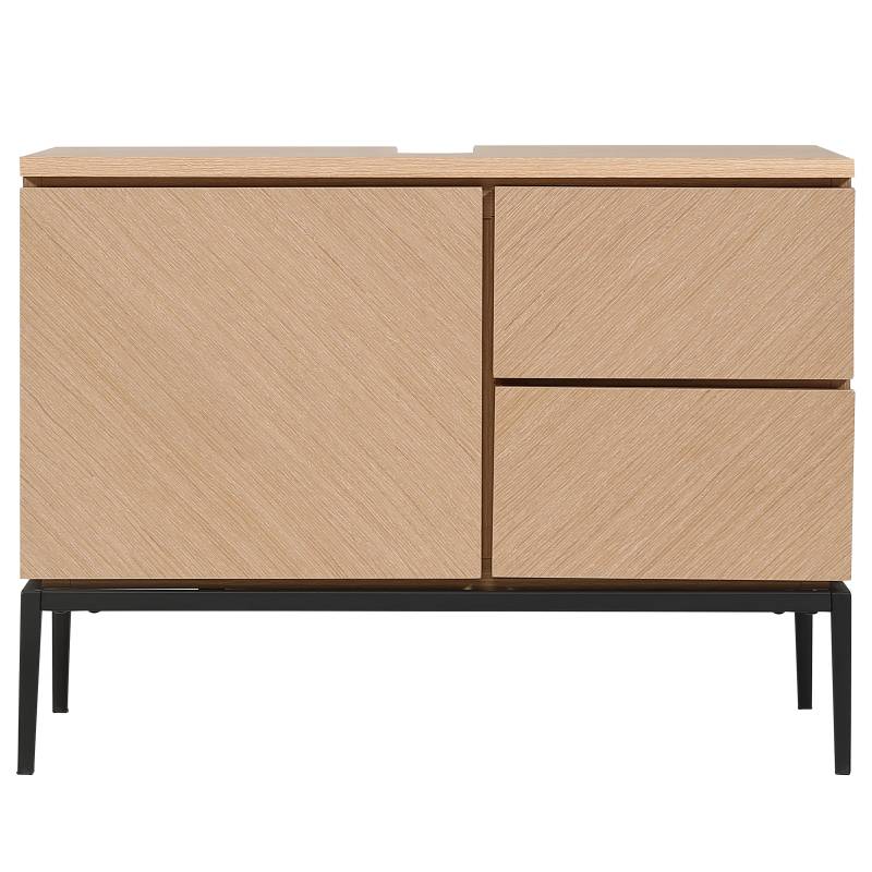 home24 Waschbeckenunterschrank 80 x 60 x 40cm Braun/Eiche home24 Waschbeckenunterschrank 80 x 60 x 40cm Braun/Eiche von home24