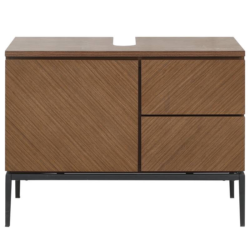home24 Waschbeckenunterschrank 80 x 60 x 40cm Braun/Walnuss home24 Waschbeckenunterschrank 80 x 60 x 40cm Braun/Walnuss von home24