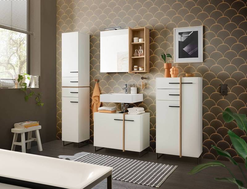 home24 Waschbeckenunterschrank 80 x 64 x 41cm Weiß/Matt Weiß home24 Waschbeckenunterschrank 80 x 64 x 41cm Weiß/Matt Weiß von home24