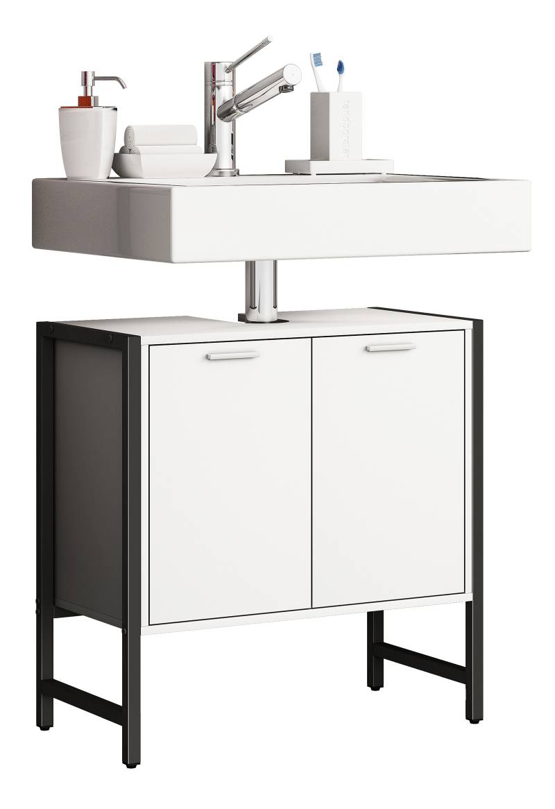 home24 Waschbeckenunterschrank Edino 60 x 60 x 30cm Weiß/Weiß home24 Waschbeckenunterschrank Edino 60 x 60 x 30cm Weiß/Weiß von home24