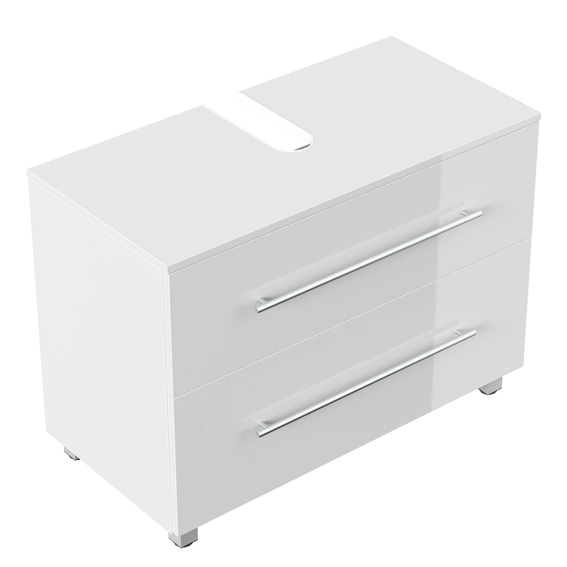 home24 Waschbeckenunterschrank Mondial 85cm Weiß/Hochglanz Weiß home24 Waschbeckenunterschrank Mondial 85cm Weiß/Hochglanz Weiß von home24