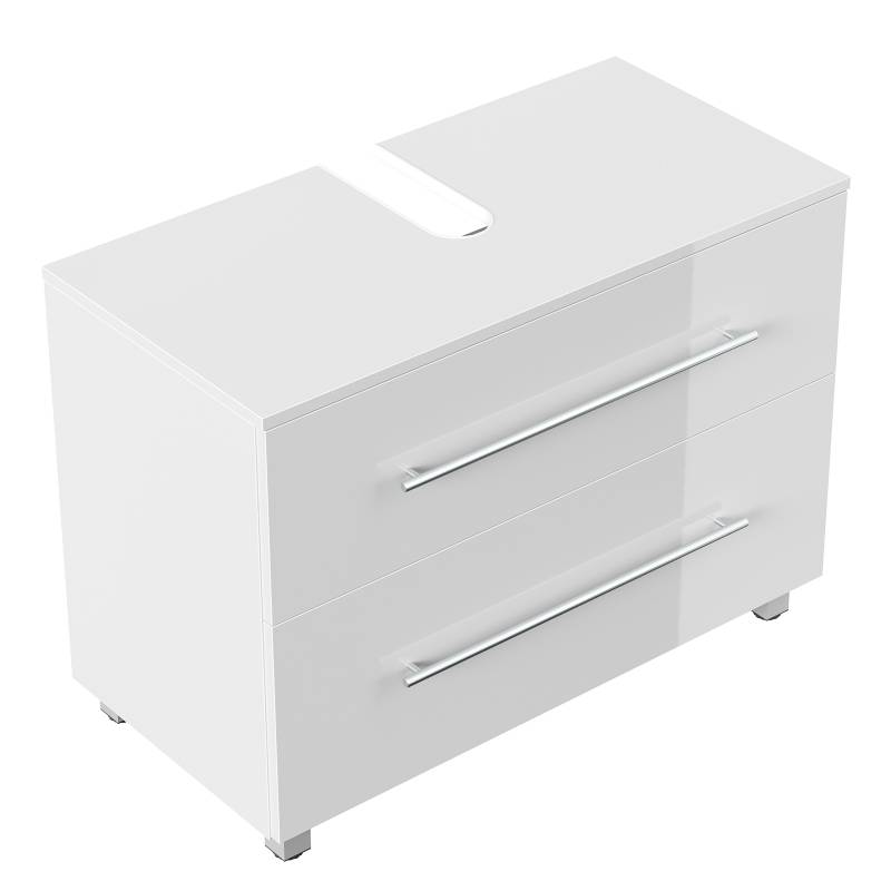 home24 Waschbeckenunterschrank Mondial 85cm Weiß/Hochglanz Weiß home24 Waschbeckenunterschrank Mondial 85cm Weiß/Hochglanz Weiß von home24