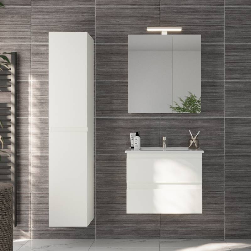 home24 Waschtisch 65 cm 65 x 53 x 45cm Weiß von home24