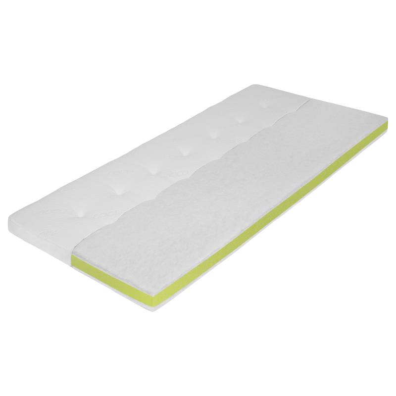 home24 Wende-Kaltschaumtopper Duport 140 x 200cm Polyester Weiß von home24