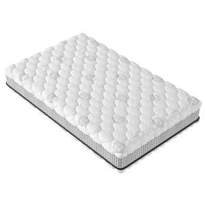 home24 Wende-Taschenfederkernmatratze Chikko 120 x 200cm H3 / H4 Kern: Viscoschaum / Taschenfederkern Bezug: Doppeltuch Weiß von home24