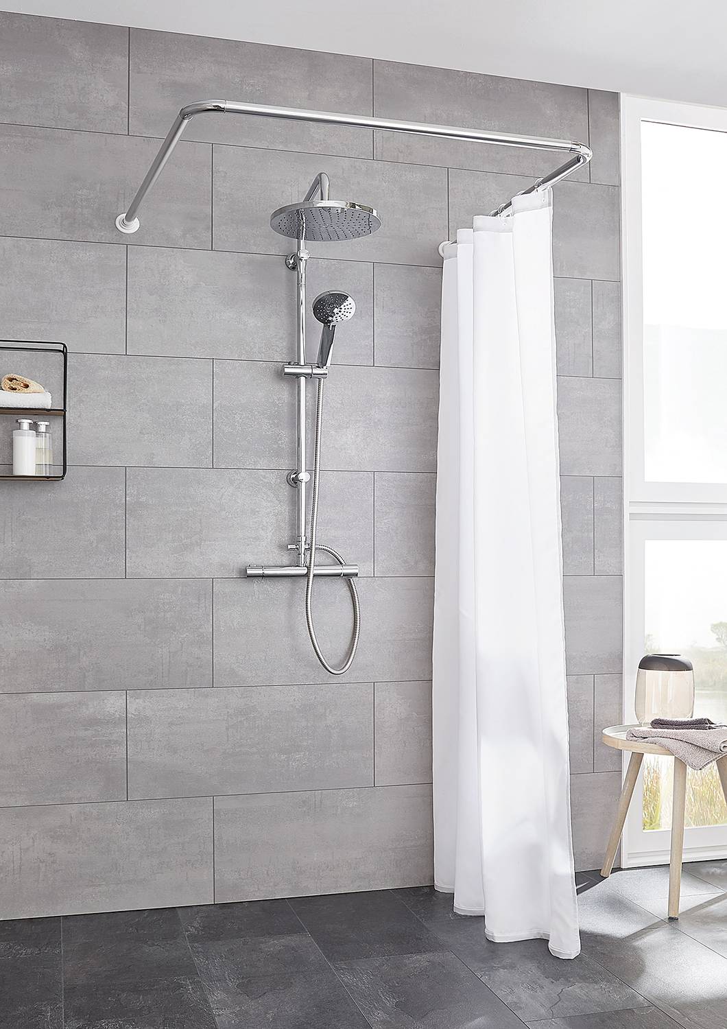 home24 Winkelstange Universal-Stange Aluminium Silber/Silber 90 x 2 x 90cm home24 Winkelstange Universal-Stange Aluminium Silber/Silber 90 x 2 x 90cm von home24
