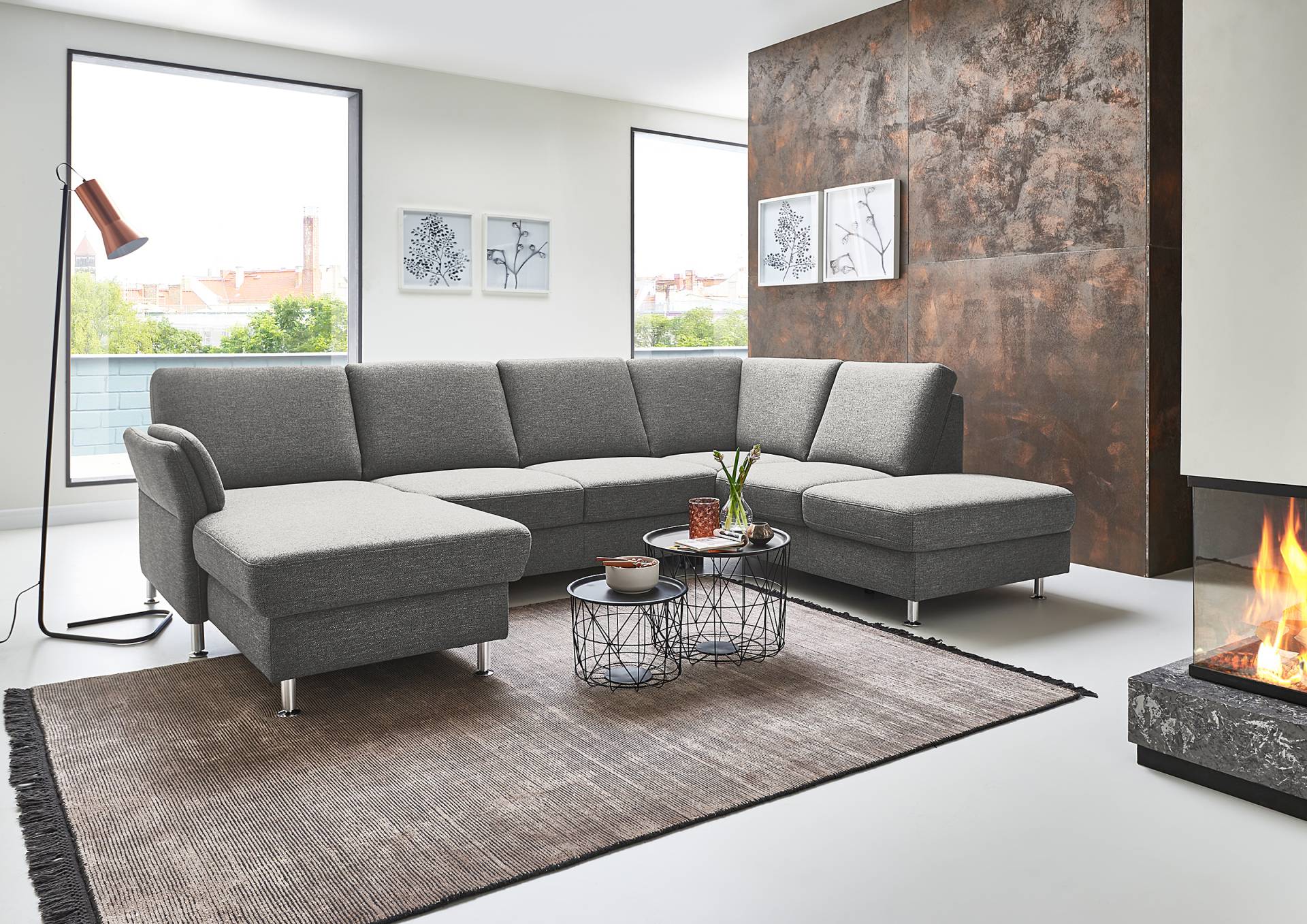 home24 Wohnlandschaft Silvo opt. Schlaffunktion Grau Webstoff Unni 305 x 90 x 200cm ohne Schlaffunktion ohne Kopfstütze Modern home24 Wohnlandschaft Silvo opt. Schlaffunktion Grau Webstoff Unni 305 x 90 x 200cm ohne Schlaffunktion ohne Kopfstütze Modern von home24