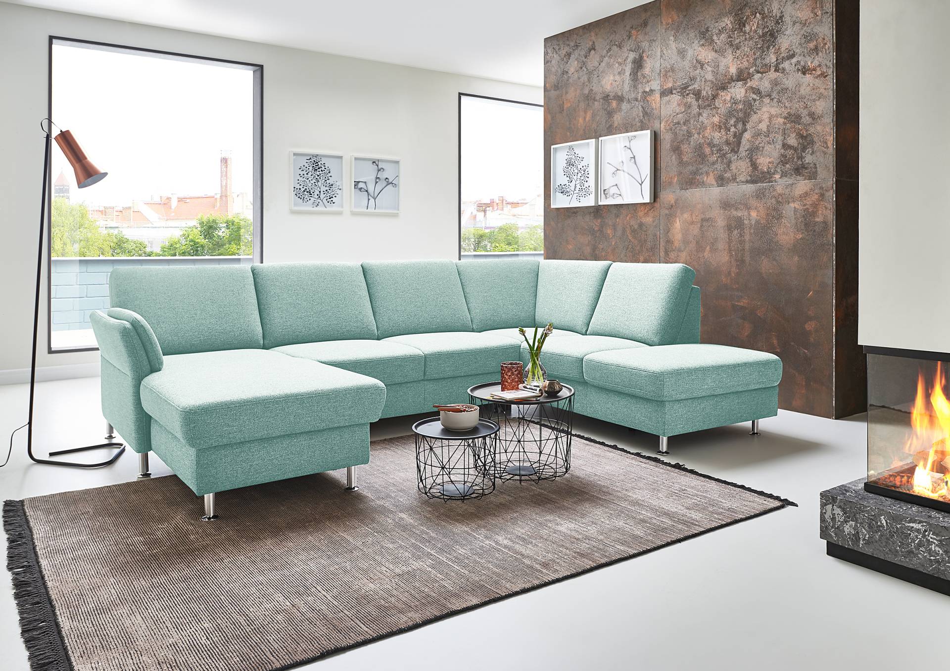 home24 Wohnlandschaft Silvo opt. Schlaffunktion Türkis Webstoff Unni 305 x 90 x 200cm ohne Schlaffunktion ohne Kopfstütze Modern home24 Wohnlandschaft Silvo opt. Schlaffunktion Türkis Webstoff Unni 305 x 90 x 200cm ohne Schlaffunktion ohne Kopfstütze Modern von home24