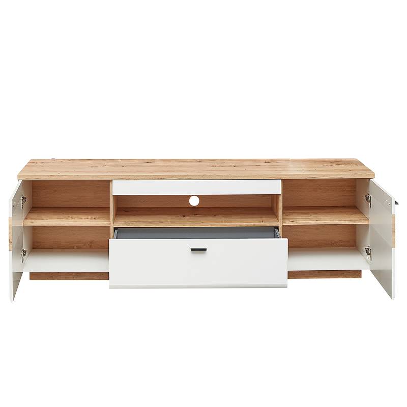 home24 Wohnwand 3-teilig Kombi D MDF Mitteldichte Holzfaserplatte , Weiß 285 x 195 x 47cm home24 Wohnwand 3-teilig Kombi D MDF Mitteldichte Holzfaserplatte , Weiß 285 x 195 x 47cm von home24