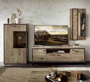 home24 Wohnwand 3-teilig mit Highboard MDF Mitteldichte Holzfaserplatte , foliert Braun 290 x 201 x 49cm home24 Wohnwand 3-teilig mit Highboard MDF Mitteldichte Holzfaserplatte , foliert Braun 290 x 201 x 49cm von home24
