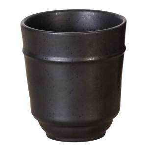 home24 Zahnputzbecher Steinzeug Schwarz 9 x 10 x 9cm home24 Zahnputzbecher Steinzeug Schwarz 9 x 10 x 9cm von home24