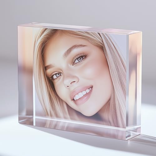 10 x 15 cm Fotoblock mit ihrem Bild aus original PLEXIGLAS - Transparenter Acrylblock, das Foto-Geschenk in brillanten Farben als hochwertige, Geschenkidee mit 3D-Tiefeneffekt in verschiedenen Größen von homeBLOCKrocks