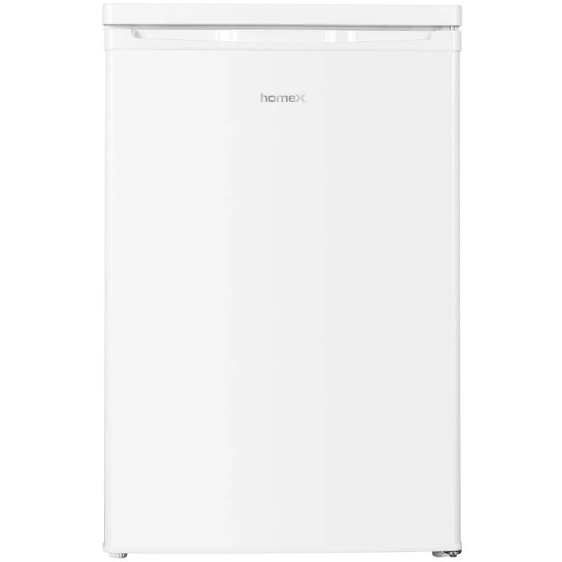 homeX Kühlschrank mit Gefrierfach Klein Mini Kühl-Gefrierkombination 109 Liter Freistehend 4-Sterne Gefrieren Weiß von homeX