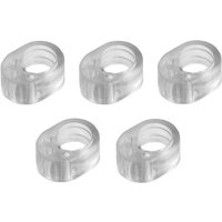 5er Pack homeXpert Türklinkenpuffer aus Kunststoff, in transparent von homeXpert