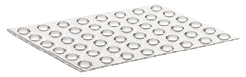 Home Xpert 48 Stück Schutzpuffer CLEAR Linse, Anschlagpuffer, Möbelpuffer, Anschlagdämpfer, transparent, selbstklebend, Ø 7,9 mm, Höhe: 2,5 mm von Homexpert