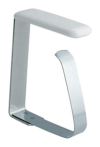 Home Xpert 4er Set Tischtuchklammern, Tischdeckenklammern, Tischtuchhalter aus Edelstahl für Tischplatten bis 45 mm Home Xpert 4er Set Tischtuchklammern, Tischdeckenklammern, Tischtuchhalter aus Edelstahl für Tischplatten bis 45 mm von homeXpert