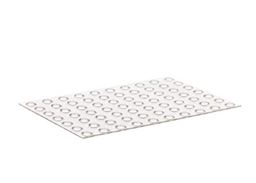 Home Xpert 70 Stück Schutzpuffer Clear Linse, Anschlagpuffer, Möbelpuffer, Anschlagdämpfer, transparent, selbstklebend, Ø 6,4 mm, Höhe: 1,9 mm von Homexpert