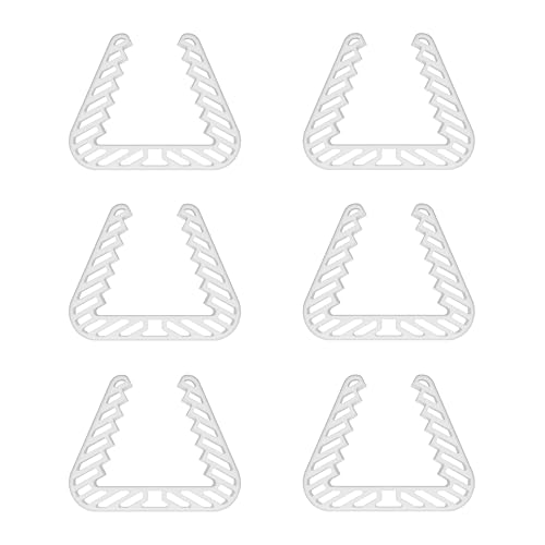 homeXpert Fensterklammer | 6er-Set Transparent | Fensterstopper, Klemmschutz, Fensteraufhalter, Fensterkeil gegen zufallende Fenster und Türen - Fensteroffenhalter zum Lüften, zuverlässig und sicher von homeXpert