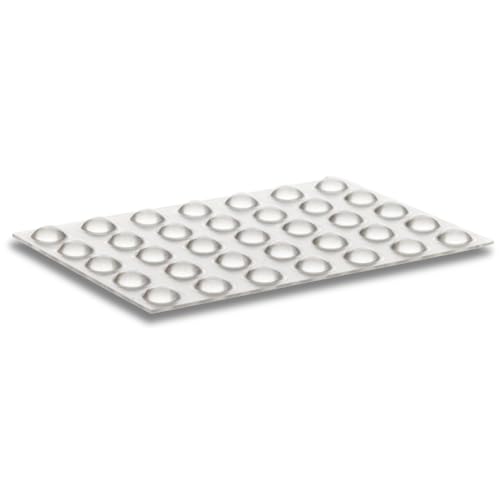 homeXpert Gummipuffer CLEAR Linse selbstklebend Ø 10 mm (Stk. 35) - Transparent - Schutzpuffer, Anschlagpuffer, Türpuffer sowie Anschlagdämpfer für Schranktüren oder als Antirutsch pads Gummifüße von homeXpert