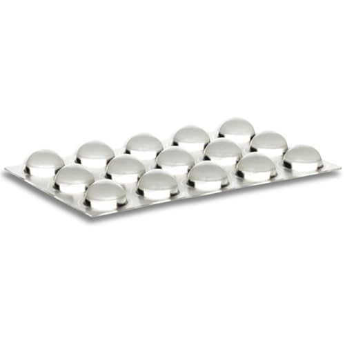 homeXpert Gummipuffer CLEAR Linse selbstklebend Ø 16 mm (Stk. 15) - Transparent - Schutzpuffer, Anschlagpuffer, Türpuffer sowie Anschlagdämpfer für Schranktüren oder als Antirutsch pads Gummifüße von homeXpert