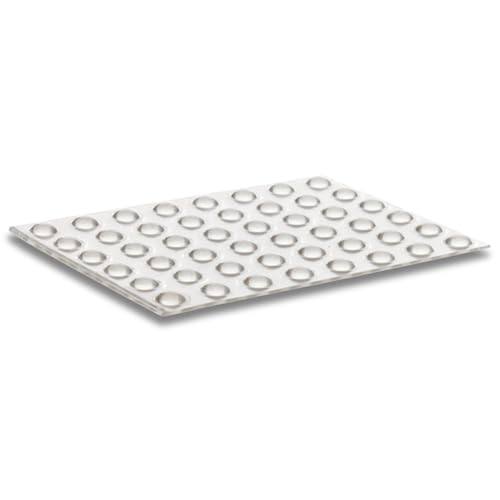 homeXpert Gummipuffer CLEAR Linse selbstklebend Ø 7,9 mm (Stk. 48) - Transparent - Schutzpuffer, Anschlagpuffer, Türpuffer sowie Anschlagdämpfer für Schranktüren oder als Antirutsch pads Gummifüße von homeXpert