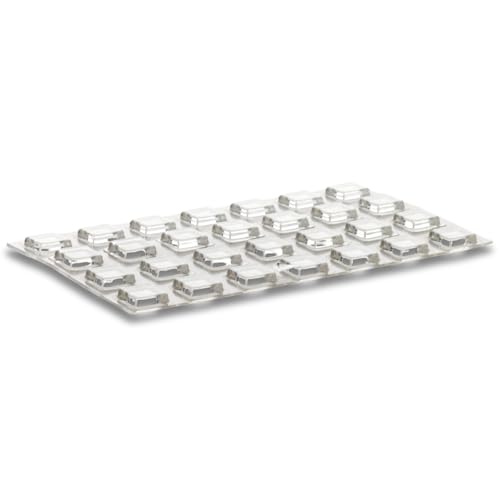 homeXpert Gummipuffer CLEAR Quadrat selbstklebend Ø 10 mm (Stk. 28) - Transparent - Schutzpuffer, Anschlagpuffer, Türpuffer sowie Anschlagdämpfer für Schranktüren oder als Antirutsch pads Gummifüße von homeXpert