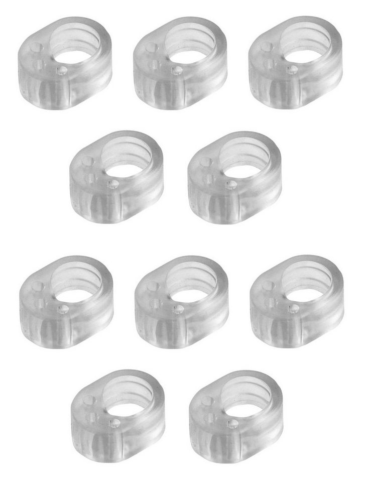 homeXpert Wandtürstopper (Set, 10 St), Türklinkenpuffer, Türgriffschutz in transparent von homeXpert