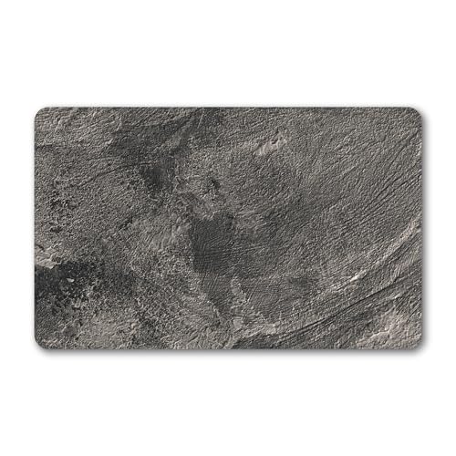 homeguru Badematte Badteppich rutschfest, Badezimmerteppich schnelltrocknend, Badematten Badvorleger saugfähig, Badteppich Weicher Badvorleger Küchenboden (Dunkelgrau, 80x50cm, Rechteckig, Rendering) von homeguru