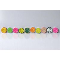 Smiley Kühlschrankmagnete Set | 5 Oder 10 Stück - Bunte Magnete Für Kühlschrank, Büro & Magnettafel Geschenkidee, Wichteln, Kinder, Deko von homentshop