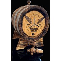 Personalisiertes Eichen Whisky Fass, 1, 3, 5. 10, 15 Liter Eichen-Rumfass, Alternde Bourbon-Fass Geschenk Für Mann Scotch Liebhaber Eiche Winzer Fass von homeshop54