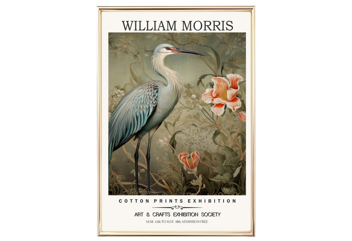 homestyle-accessoires Poster Bild Wandbild Kunstdruck WILLIAM MORRIS DIN A3 Print, (1 St), - OHNE BILDERRAHMEN - Sorgfältige & sichere Verpackung von homestyle-accessoires