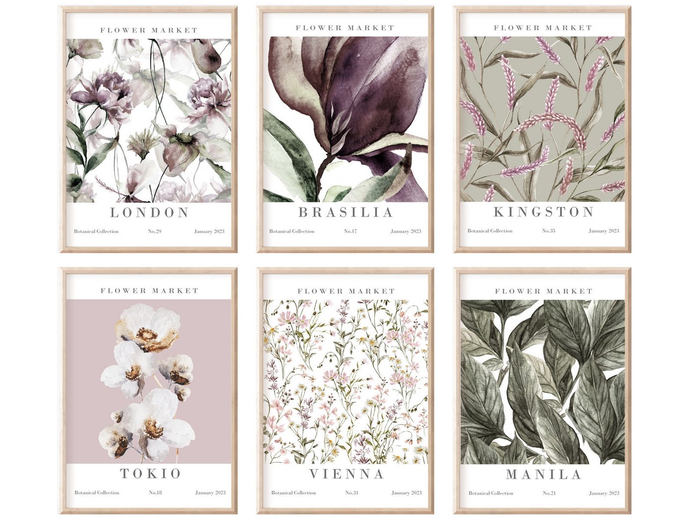homestyle-accessoires Poster Bilder Bilderset Wandbilder FLOWER MARKET ROSÉ 6er Set, - OHNE BILDERRAHMEN - Sorgfältige & sichere Verpackung homestyle-accessoires Poster Bilder Bilderset Wandbilder FLOWER MARKET ROSÉ 6er Set, - OHNE BILDERRAHMEN - Sorgfältige & sichere Verpackung von homestyle-accessoires