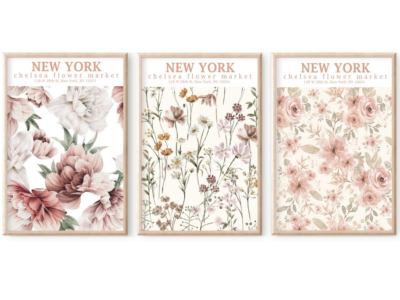 homestyle-accessoires Poster Bilder Wandbilder Bilderset FLOWER MARKET 3er Set, Ohne Bilderrahmen homestyle-accessoires Poster Bilder Wandbilder Bilderset FLOWER MARKET 3er Set, Ohne Bilderrahmen von homestyle-accessoires