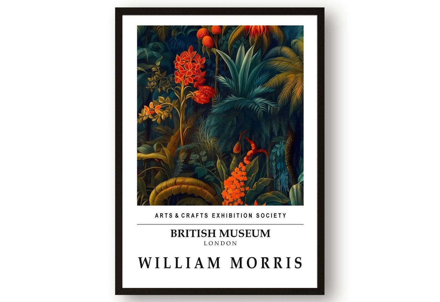 homestyle-accessoires Poster Bild Kunstdruck Wandbild WILLIAM MORRIS Print DIN A3, (1 St), Ohne Bilderrahmen von homestyle-accessoires