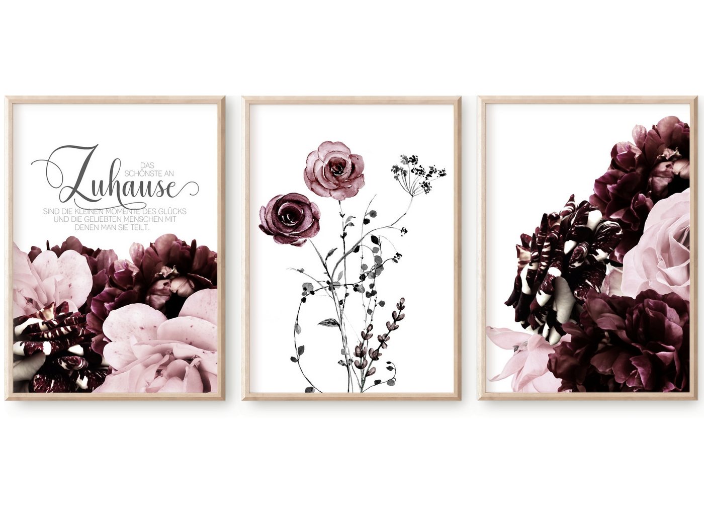 homestyle-accessoires Poster Bilderset Bilder Wandbilder DAS SCHÖNSTE AN ZUHAUSE... 3er, - OHNE BILDERRAHMEN - Sorgfältige & sichere Verpackung homestyle-accessoires Poster Bilderset Bilder Wandbilder DAS SCHÖNSTE AN ZUHAUSE... 3er, - OHNE BILDERRAHMEN - Sorgfältige & sichere Verpackung von homestyle-accessoires