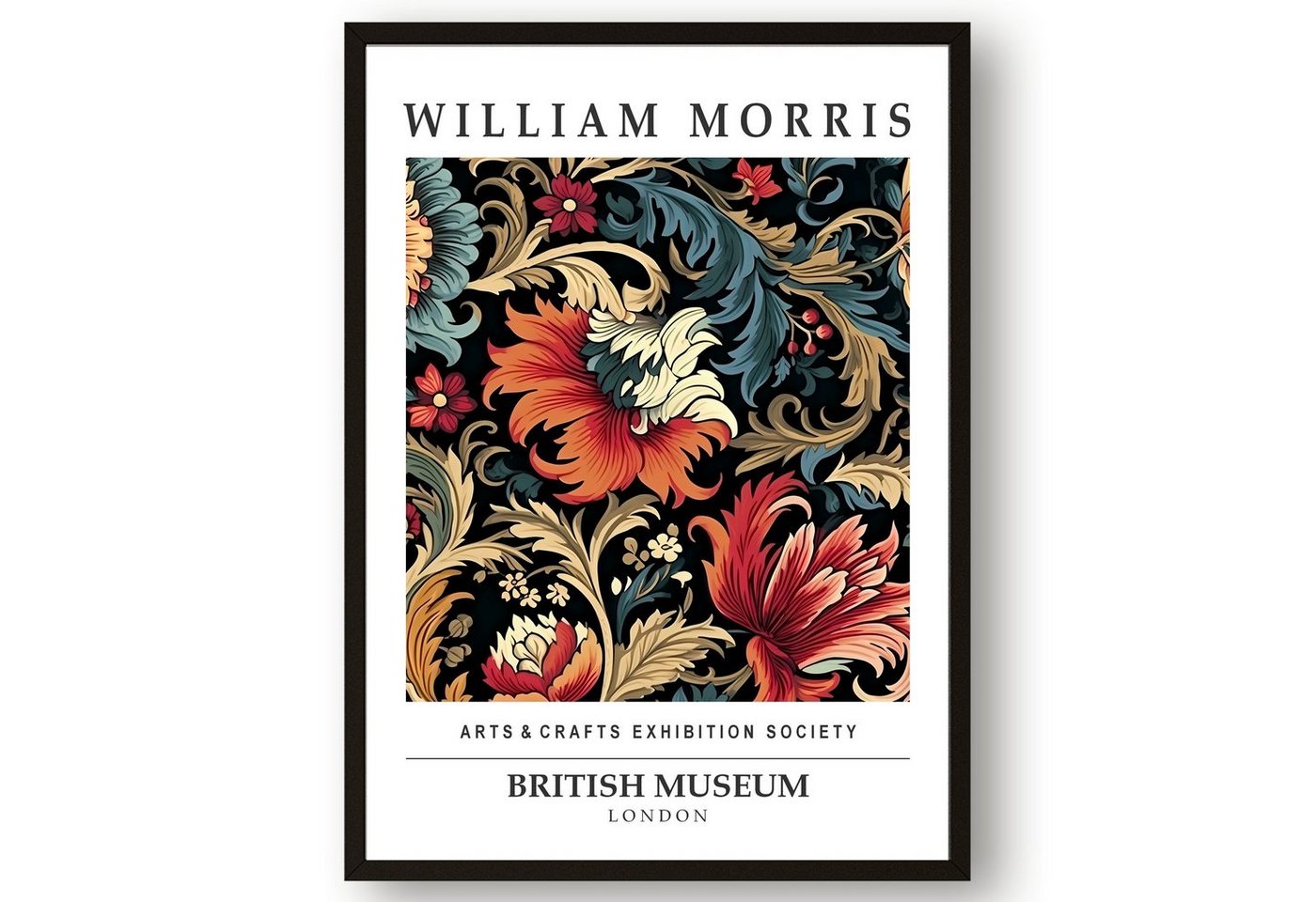 homestyle-accessoires Poster Bild Wandbild Kunstdruck WILLIAM MORRIS DIN A3 Print, (1 St), Ohne Bilderrahmen von homestyle-accessoires