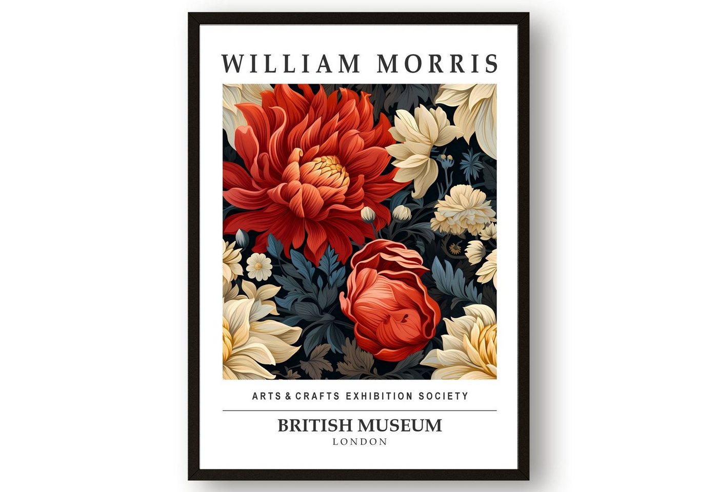 homestyle-accessoires Poster Bild Wandbild Kunstdruck WILLIAM MORRIS DIN A3 Print, (1 St), Ohne Bilderrahmen von homestyle-accessoires