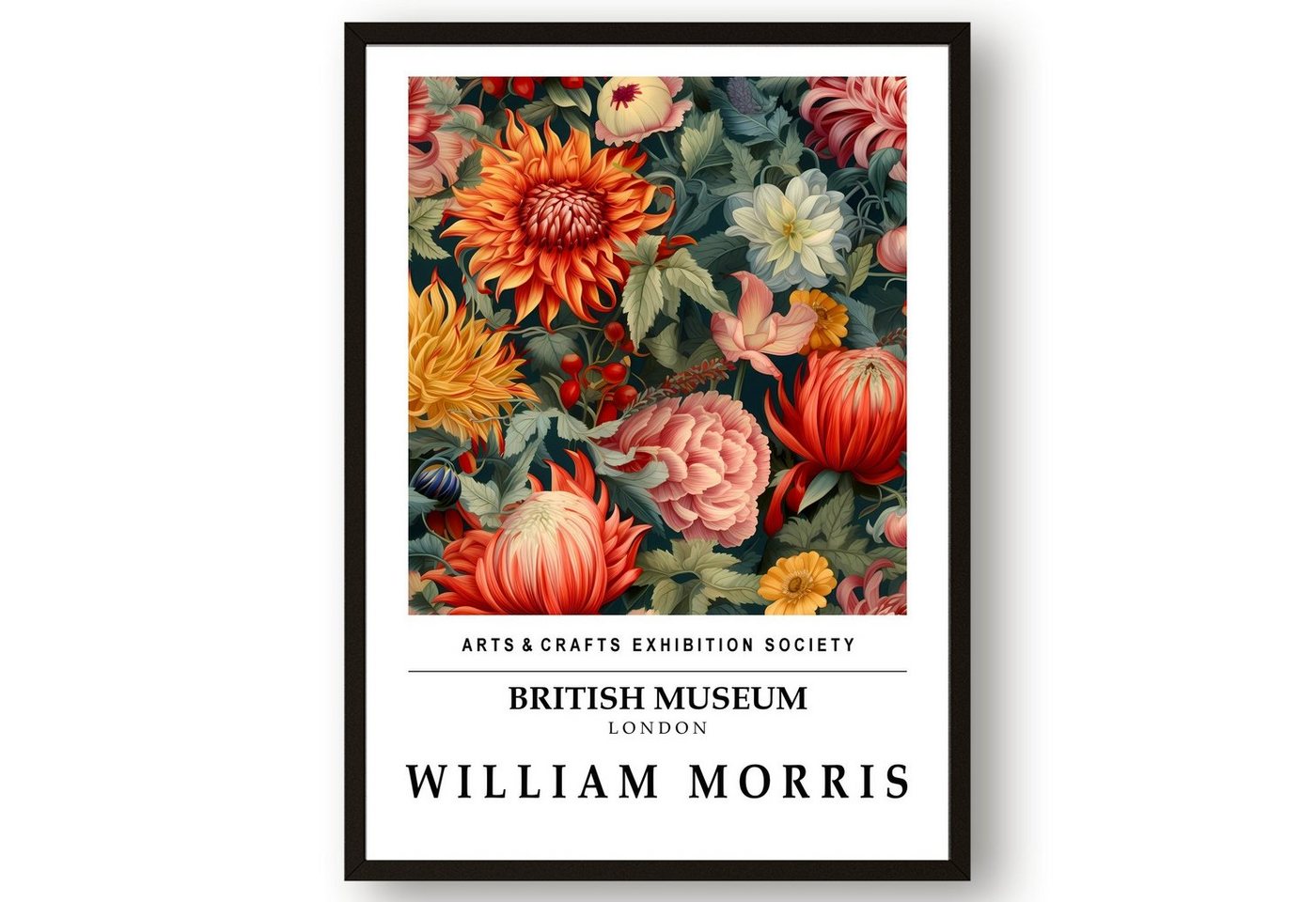 homestyle-accessoires Poster Bild Wandbild Kunstdruck WILLIAM MORRIS DIN A3 Print, (1 St), Ohne Bilderrahmen von homestyle-accessoires